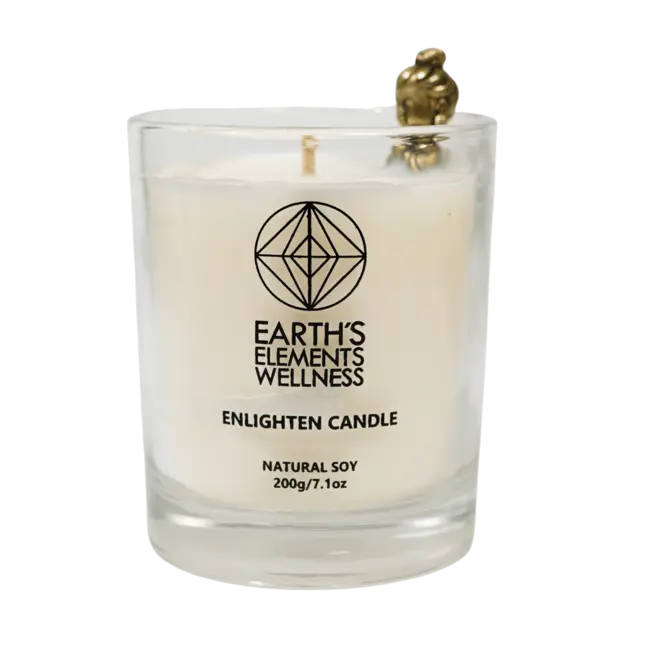 Enlighten Crystal Candle - Earth Element's Citrus Scent