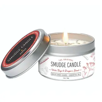 White Sage & Dragons Dragon's Blood Smudge Candles - 3.5 oz Tin Essential Oil