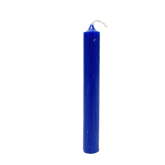 Mini Magic Magick Ritual Spell Chime Candles - Dark Blue 5"  - Wisdom Protection Intuition Truth