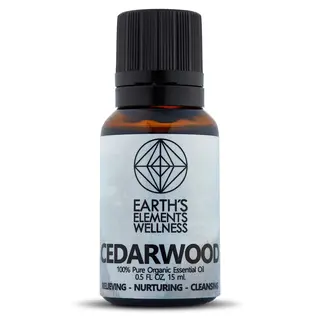 Cedarwood Organic Essential Oils  - 15ml/0.5oz - Earth's Elements