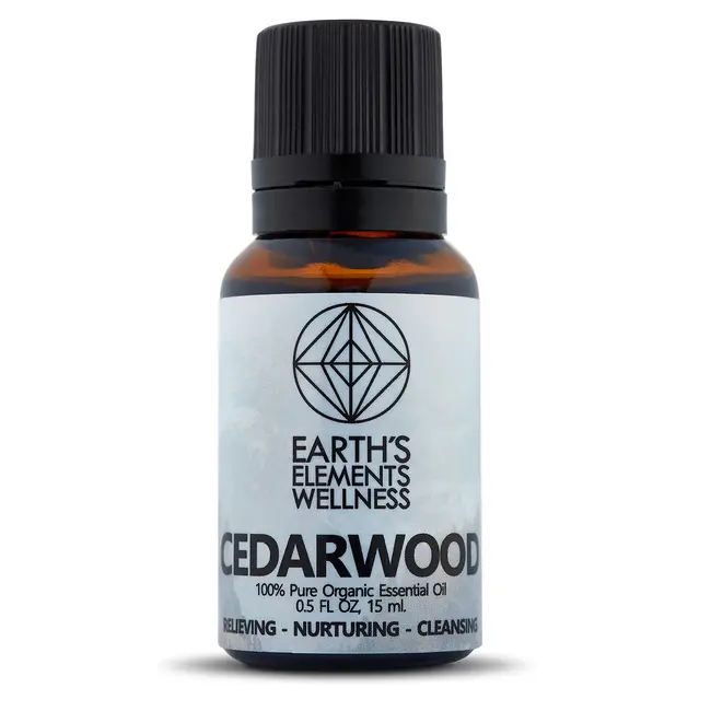 Cedarwood Organic Essential Oils  - 15ml/0.5oz - Earth's Elements