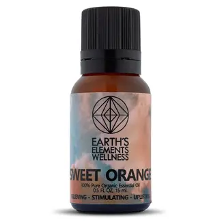 Sweet Orange Organic Essential Oil - 15ml, 0.5oz - Earth's Elements