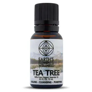 Tea Tree Organic Essential Oils - 15ml/0.5oz - Earth's Elements Tea Tree Organic Essential Oils - 15ml/0.5oz - Earth's Elements