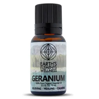 Geranium Organic Essential Oils - 15ml/0.5oz - Earth's Elements