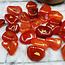Carnelian Runes Set (Mini) - Velvet Bag Divination Tool Elder Futhark Casting Nordic