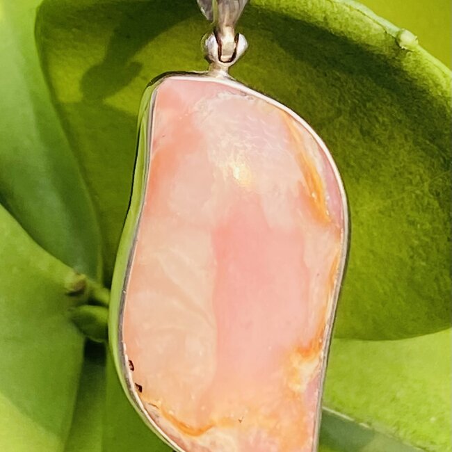 Pink Opal Pendant-Sterling Silver Decorative