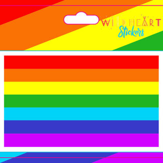 Rainbow Pride Stickers - Chakra 4.75"x3" Window Bumper