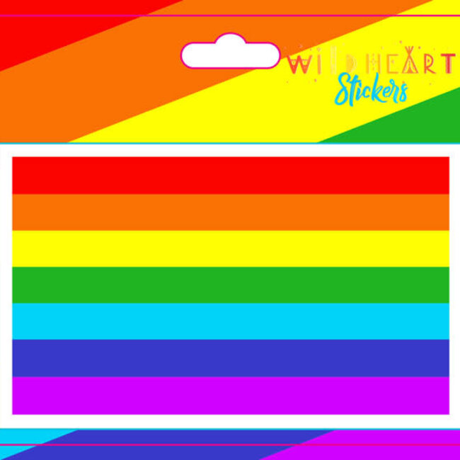 Rainbow Pride Stickers - Chakra 4.75"x3" Window Bumper
