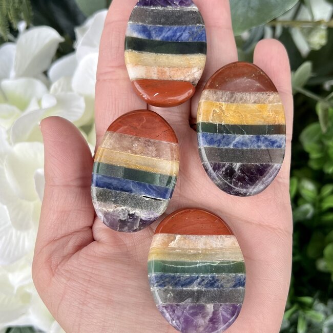 Chakra Worry Stones - 1.5" Medium Oval