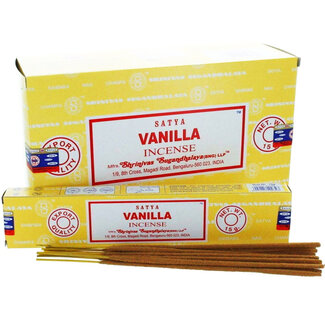 Vanilla Incense - 12 Sticks in Box 15g - Satya