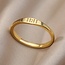 11:11 Gold Plated Rings - Size 7 Simple Stackable