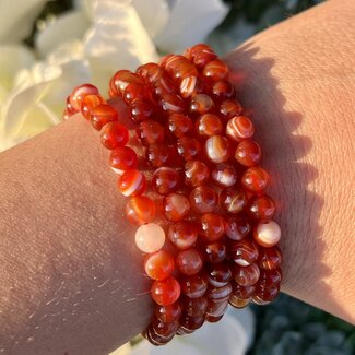 Carnelian Bracelets - 6mm