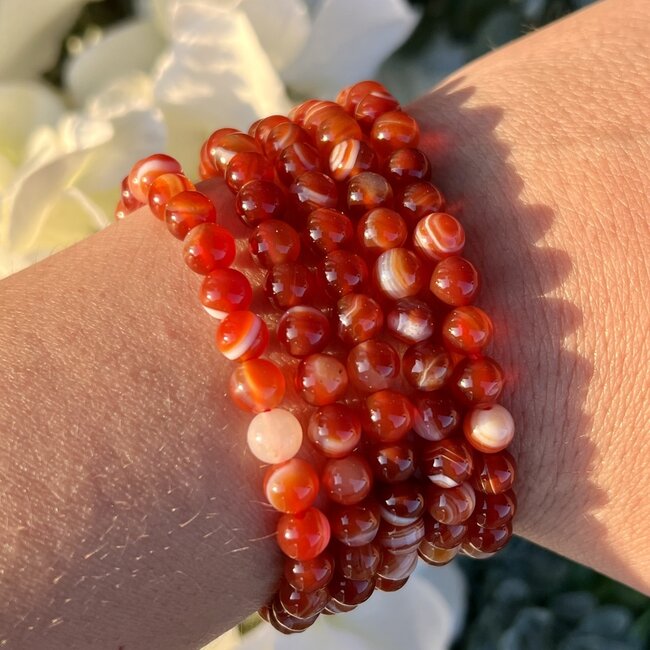 Carnelian Bracelets - 6mm