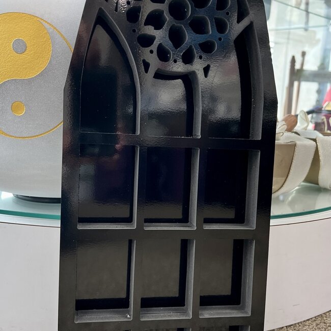 Crystal Shelf Display - Witch Hat Shelf, Wall Mounted, Storage Decor - 15.5" H x 7" W