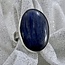 Blue Kyanite Ring-Adjustable Oval-Sterling Silver