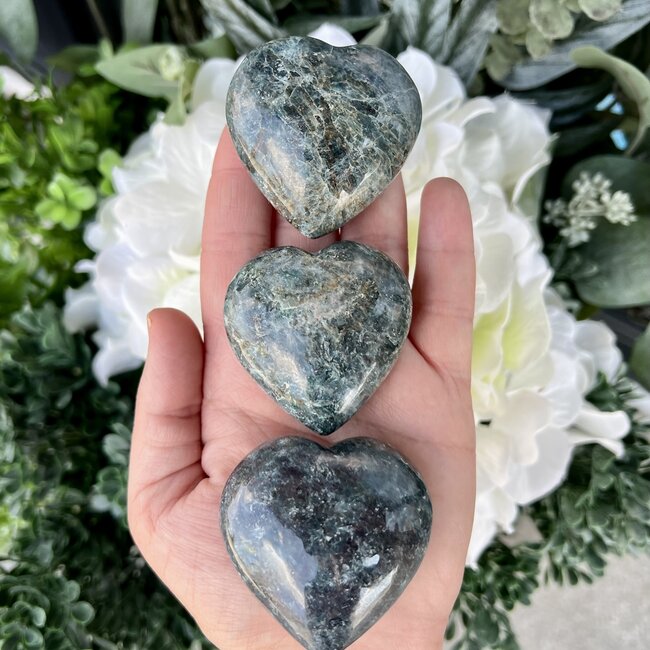 Blue & Green Kyanite Hearts-XL