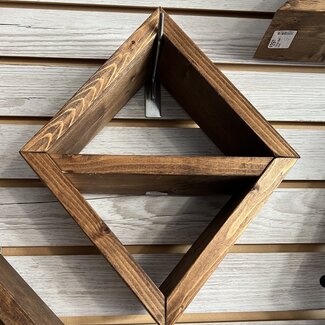 Diamond Wooden Crystal Display Shelf Holder - Small
