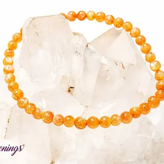 Sunstone (Heliolite) Bracelets - 4mm Mini Sunstone (Heliolite) Bracelets - 4mm Mini