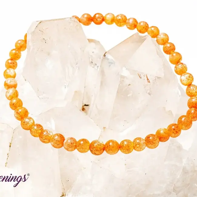 Sunstone (Heliolite) Bracelets - 4mm Mini