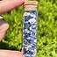 Sodalite Vial - 3" Height Cork Chips Rough Raw Natural