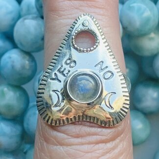 Labradorite Ring - Size 6 Planchette Sterling Silver - Ouija