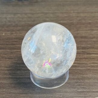 Lemurian Seed Clear Quartz Sphere Orb (Tomas Gonzaga) - 35mm