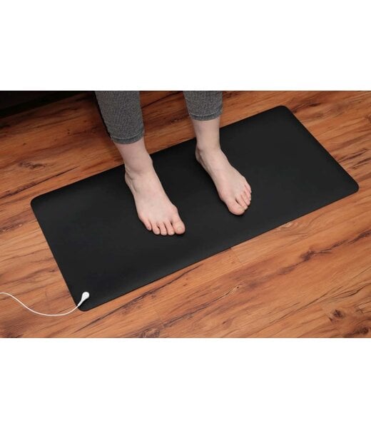 Grounding Earthing Mat (25"x10") - EMF Protection Ground Pad for Desk, Bed, and Wellness Therapy