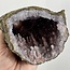 Amethyst Geode Specimen (Pair) - Stalactite with Red Hematite Inclusions - Rough Raw Natural