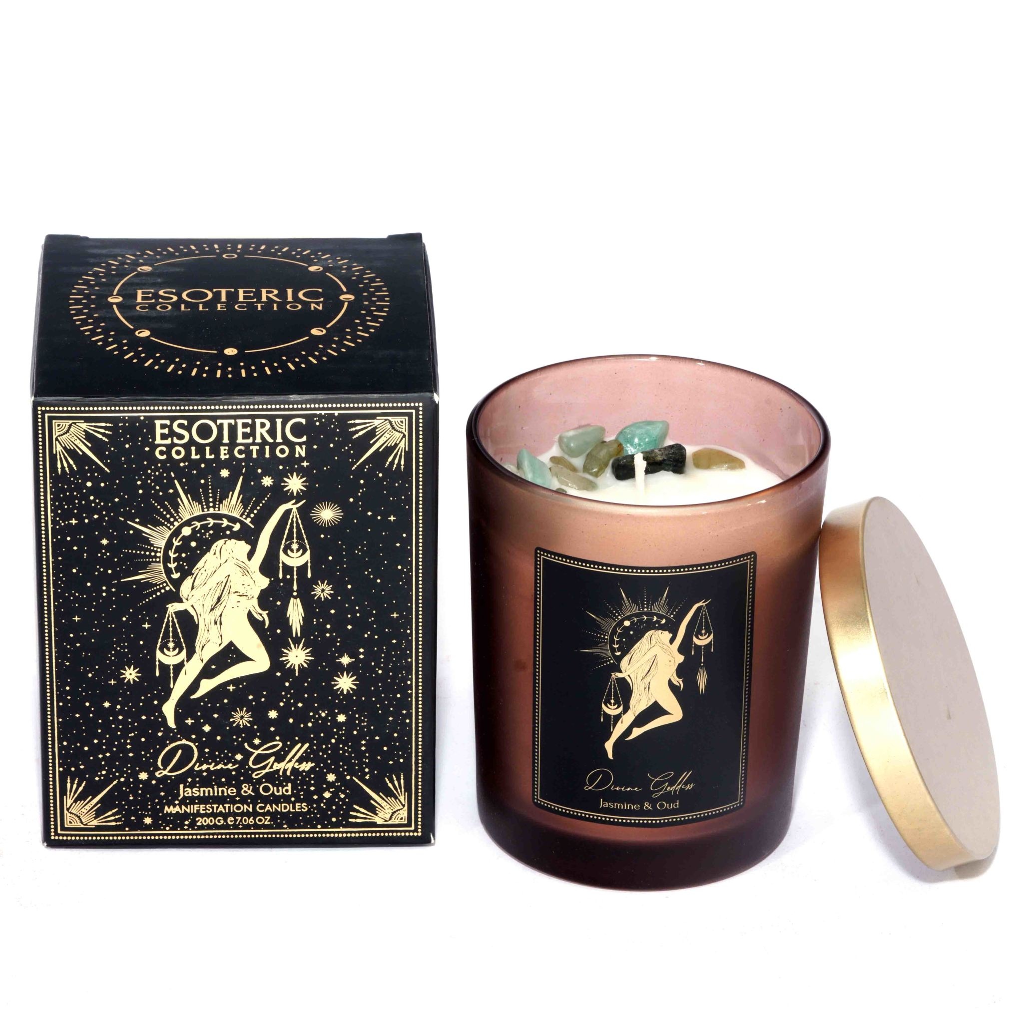 曼*華様 DeliciousTaylormade限定GodDixxVintage Divine Goddess Candle - Jasmine & Oud - Green Aventurine - Scented
