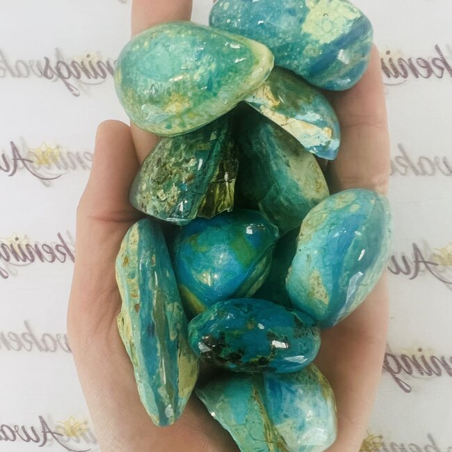 Peruvian Blue Opal - Flat Bottom