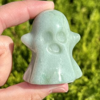 Green Aventurine Ghosts Medium 2" - Figurine Carving