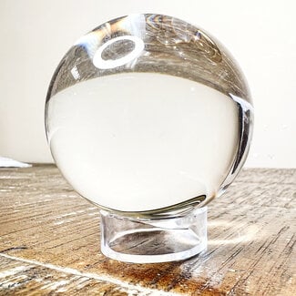 Clear Glass Crystal Ball for Divination Scry Scrying - 60mm