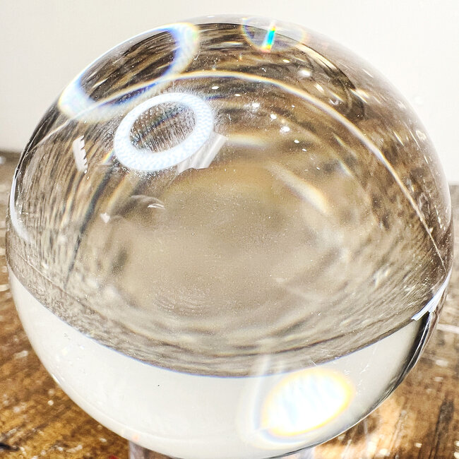 Clear Glass Crystal Ball for Divination Scry Scrying - 60mm Sphere Orb