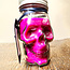 Skelton Face Glass Jar Candle - Scented