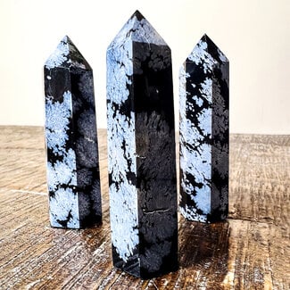 Black Snowflake Obsidian Tower Point Generator - Small (1-3")