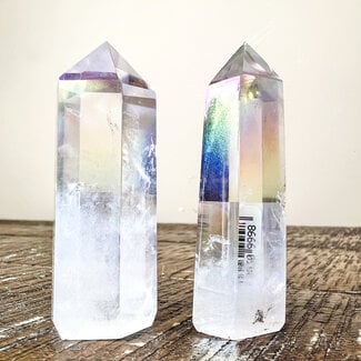 Angel Aura Clear Quartz Tower Point Generator - Small (1-3")