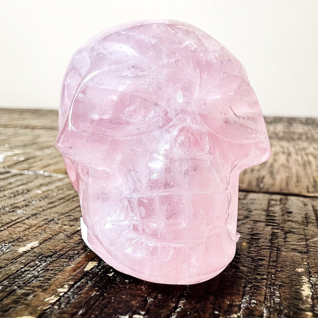 Rose Quartz Skulls - Medium 2" Carving