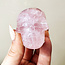 Rose Quartz Skulls - Medium 2" Carving