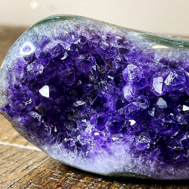Amethyst Druzy Polished Free Form Freeform- Medium - Small Rough Raw Natural