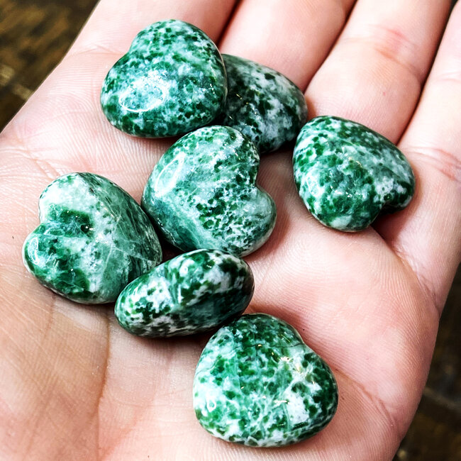 Tree Agate Hearts Mini