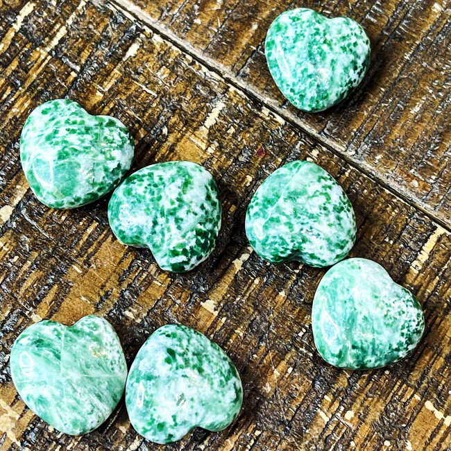 Tree Agate Hearts Mini
