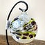 White, Tan and Black Marbled Mosaic Specula Spirit Friendship Gazing Watch Wizard Kugel Witch Balls - Small 4"x 4"