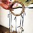 Witch Wicca Bells Hanging- Round Crescent Moon Door Handle - Empty Jars Chime Protection Handmade