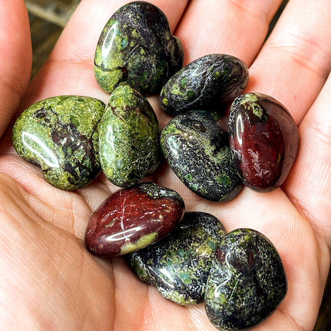 Dragons Blood Jasper Hearts - Mini