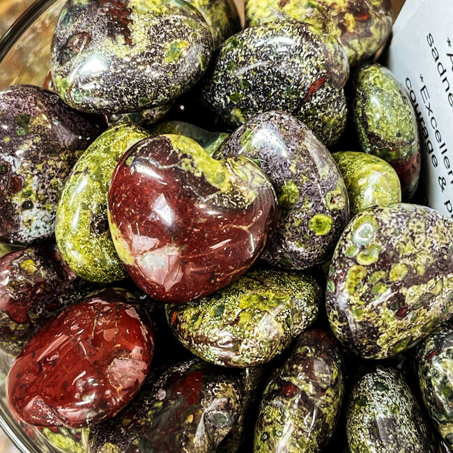 Dragons Blood Jasper Hearts - Mini