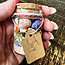Glass Crystal & Herb Spell Intention Jar - Small 2" - Joy