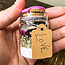 Glass Crystal & Herb Spell Intention Jar - Small 2" - Love