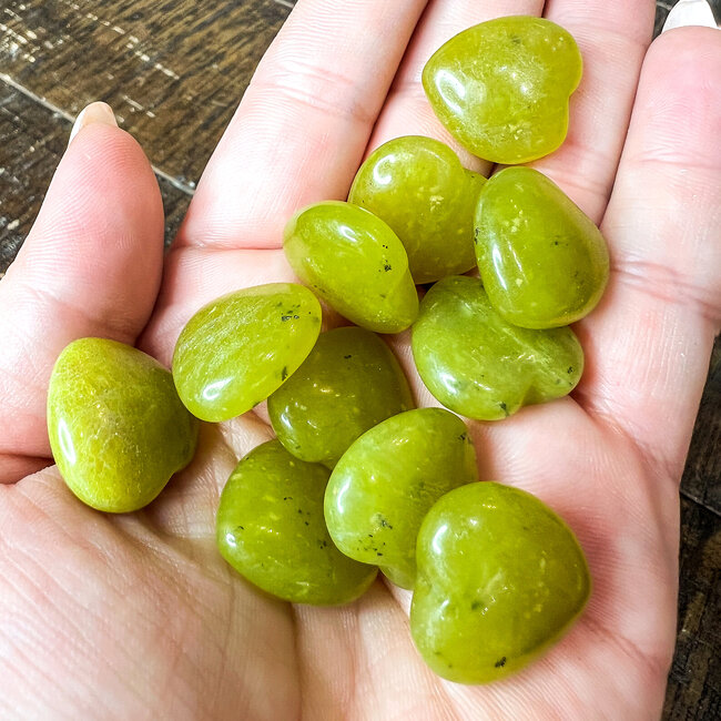 Green Serpentine Hearts Mini