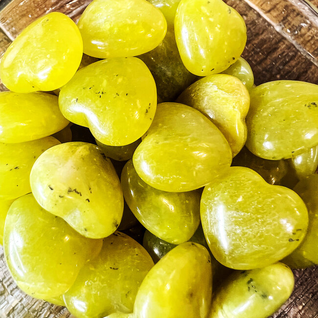 Green Serpentine Hearts Mini