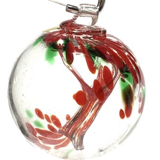 Dark Red and Red Specula Spirit Friendship Gazing Watch Wizard Kugel Balls - Small 4"x 4"